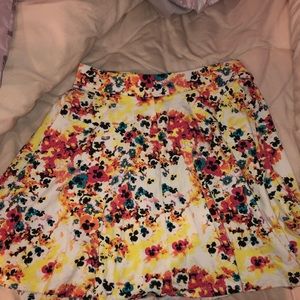Mini skirt floral print